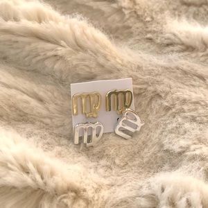 Virgo star sign earrings